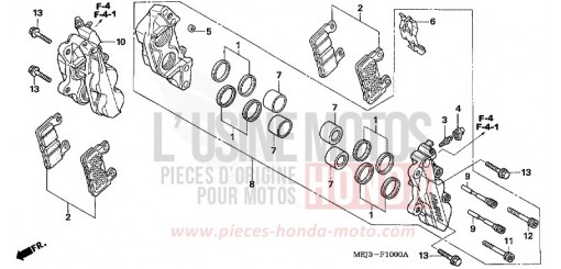 FRONT BRAKE CALIPER CB1300F3 de 2003